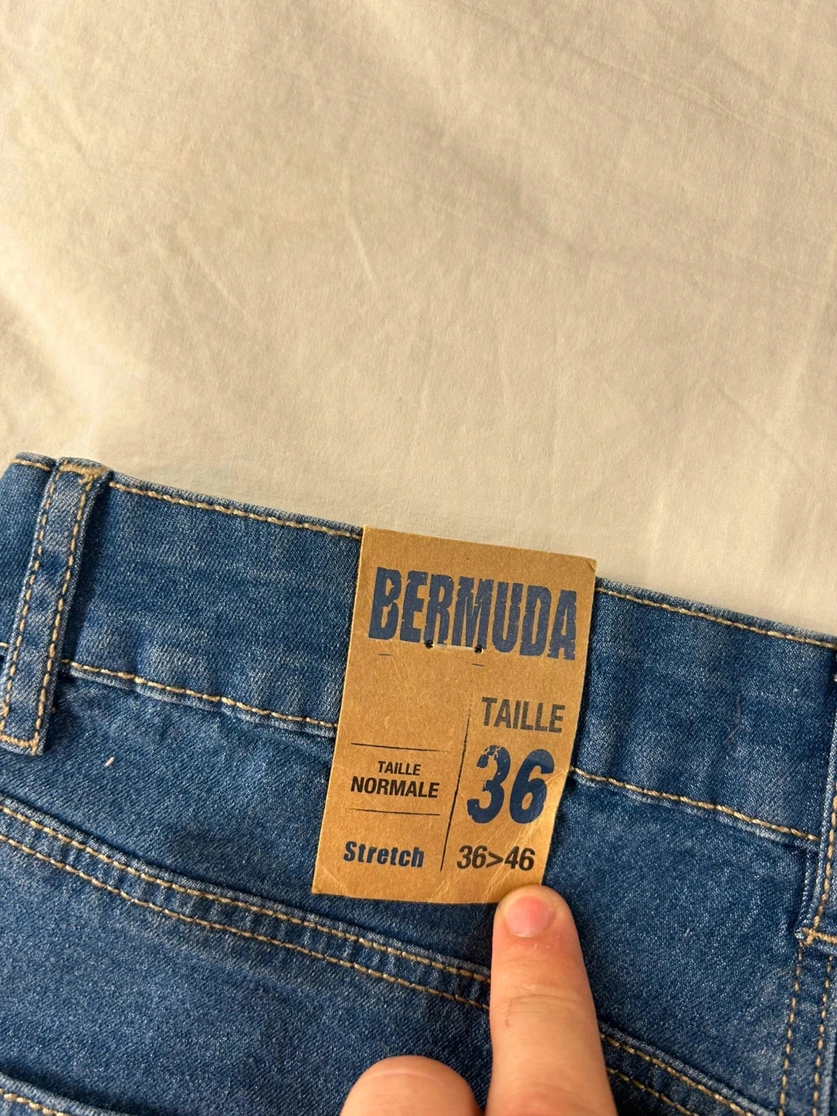 Gémo marineblauwe denim short bermuda voor dames maat 36 – photo 11